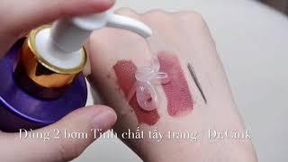 TEST ĐỘ LÀM SẠCH TINH CHẤT TẨY TRANG | DR.CINK