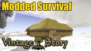 Sod Roof For The Pig Barn | Vintage Story Modded Survival 46