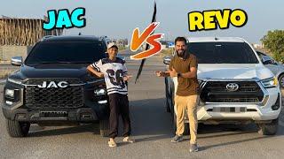 JAC T9 Hunter aur Revo ki drag race karwa di 