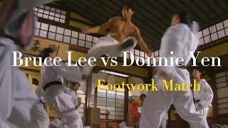 Epic Kicking Skills：Bruce Lee vs Donnie Yen #kungfu  #movie #action #brucelee