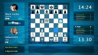 Chess Game Analysis: Ankur0401 - Black Gecko : 1-0 (By ChessFriends.com)