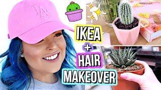 Dying My Hair BLUE! + Shopping at IKEA!