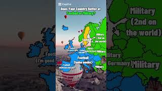 Does Your Country Better at Football or Military? #europe #history #eurocup