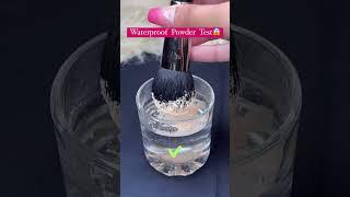 Waterproof Powder Test #waterproofmakeup #waterproofpowder #makeup #makeuptips  #makeuptutorial