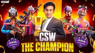 THE CHAMPIONS   Nonstop Gaming Asia Championship  Final Round Day 1  How CSW Shocked Everyone