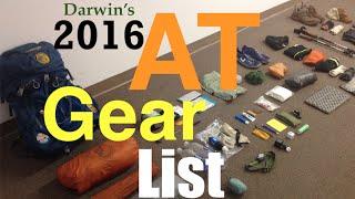 2016 AT Thru Hike Gear List