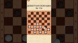 Draughts opening trap 114 / Дебютная ловушка в шашках 114