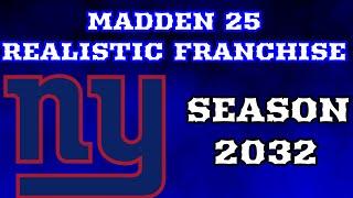 Madden 25 - Realistic Franchise Mode - All-Madden Gameplay - Giants Franchise Season 2032 Week 5-10