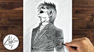 How To Draw Light Yagami Laughing Full Body | Anime Drawing Tutorial step by step