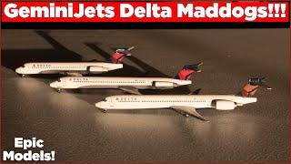 GeminiJets 1:400 Delta Air Lines MD-88, MD-90, & 717-200 Review! | Model Reviews #32