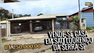  Casa à Venda Em São Lourenço da Serra SP/130 m² Bem Aproveitado/Próximo ao Centro/250.000,00