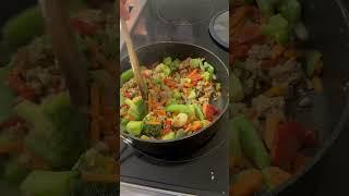 Stir fry in 20 min  Pantry + freezer staples. Cozy, simple, and so good.  #HomeCooking
