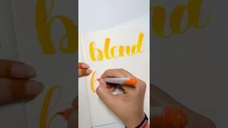 Brushpen technique #ytshorts #shorts #songs #calligraphy #technique #blending #domsbrushpens