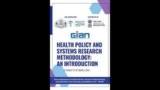 Health Policy and Systems Research Methodology: Topic: Studying Health Systems and Health Policy