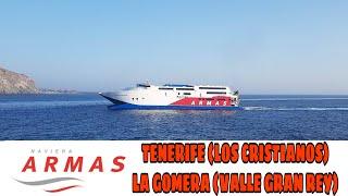 Tenerife (Los Cristianos) - La Gomera (Valle Gran Rey) HSC Express, Naviera Armas. Agosto 2018