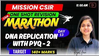 DNA Replication - Molecular Biology  - CSIR NET  Lifesciences June 2025