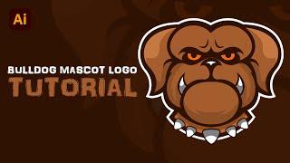 Adobe Illustrator CC 2021 Tutorial: Draw Bulldog Mascot Logo | Vector Mascot Logo |Hiru Designs