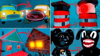 EVERYTHING TURNED INTO MONSTERS | SIREN HEAD, CAR EATER, HOUSE HEAD, GARTEN OF BANBAN, CARTOON DOG