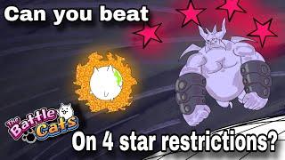 Can you Beat the battle cats on 4 star restrictions? (Empire of cats) | early morning humor