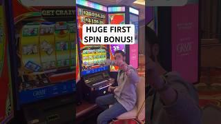 CRAZY First Spin on the MAX BET! #slots #lasvegas