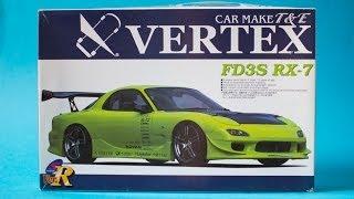 Aoshima 1/24 Mazda RX-7 Vertex Model Kit Unboxing And Review