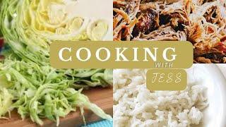 ON FRIDAY'S WE COOK! COOKING W/ JESS| PULLED PORK & CABBAGE