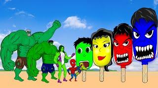 The Evolution of ICE CREAM vs TEAM HULK : Evolution Mystery - SUPER HOT MOVIES