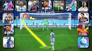 تکامل ضربات پنالتی (DLS 24، FC Mobile، eFootball Mobile، FTS، VLF، RF 24، Total Football)