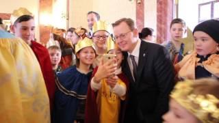 Sternsinger in der Thüringer Staatskanzlei - Dreikönigssingen 2017