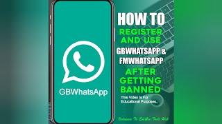 HOW TO USE GBWHATSAPP OR FMWHATSAPP AFTER BAN.