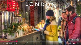 London Walk at Christmas | London Christmas Lights 2024 | Seeing London Christmas Lights at Night