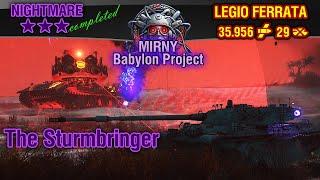 World of Tanks || Mirny BABYLON PROJECT 2024 - Nightmare Difficulty