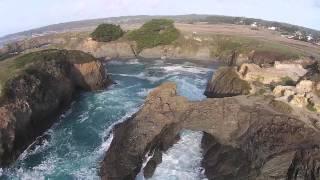 Flying my drone over Mendocino and its beautiful coastline