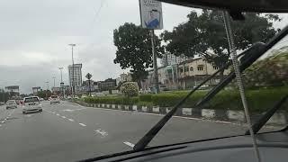 Driving around Ipoh City, Perak , Malaysia