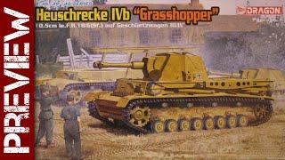 German Heuschrecke IVb 'Grasshopper' prototype artillery (Dragon 1/35 scale model kit)