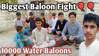 Biggest water baloon fight  Daily Dina Vlogs