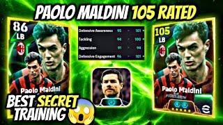 Paolo Maldini 105 Rated Training efootball 2025  || How To Train 105 Maldini 105 efootball 2025