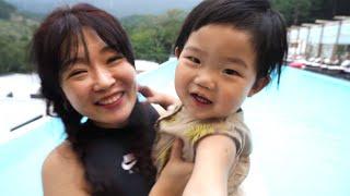 물속성 가족이 인피니티풀, 자쿠지가 있는 풀빌라에 간다면? ep.고침없이 패밀리17