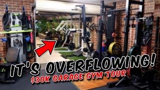 $30K Garage Gym Tour | IT'S OVERFLOWING!