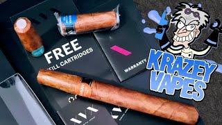 XVX Cigar Vape Pod Mod Mod - Quick Review (Cuban & Havana Cartridges Included)