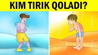 Tirik qolish uchun Qay birini tanlaysiz? Video test!