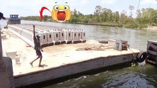 [906] The giant barge reappeared a second time, passing through the dam gate with unexpected results