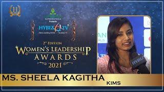 Sheela - Kims Hospitals || Hybiz Tv Women's Leadership Awards 2021 || Hybiz