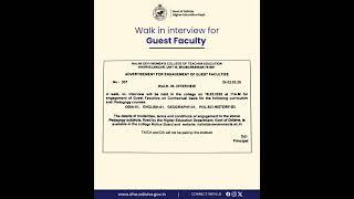 Guest Faculty || B.Ed College _ Kharabelanagar_BBSR 2025