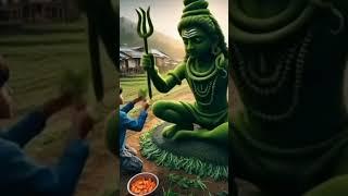 Prakriti Ka Shiv: Nature’s Tribute by a Village Boy#trending #sorts #viral video #bhakti viral