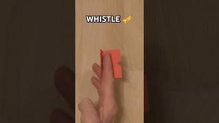 EASY PAPER WHISTLE TUTORIAL | HOW TO WHISTLE | PAPER WHISTLE INSTRUCTIONS