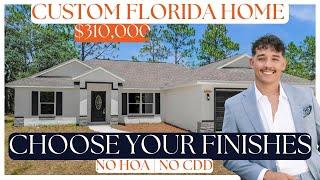 AFFORDABLE CUSTOM FLORIDA HOME WITH NO HOA, NO CDD | FLORIDA HOME TOUR