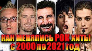 КАК МЕНЯЛИСЬ ЗАРУБЕЖНЫЕ РОК ХИТЫ С 2000 ПО 2021 ГОД//КАК МЕНЯЛИСЬ РОК ХИТЫ ЗА 21 ГОД