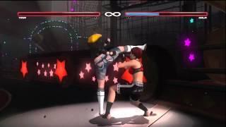 Dead Or Alive 5 - Match 4 - SasukeUzumaki (1P) Vs Herman (2P) (HD)