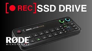 Recording To A Portable SSD Drive - RODECASTER VIDEO ISO Recording